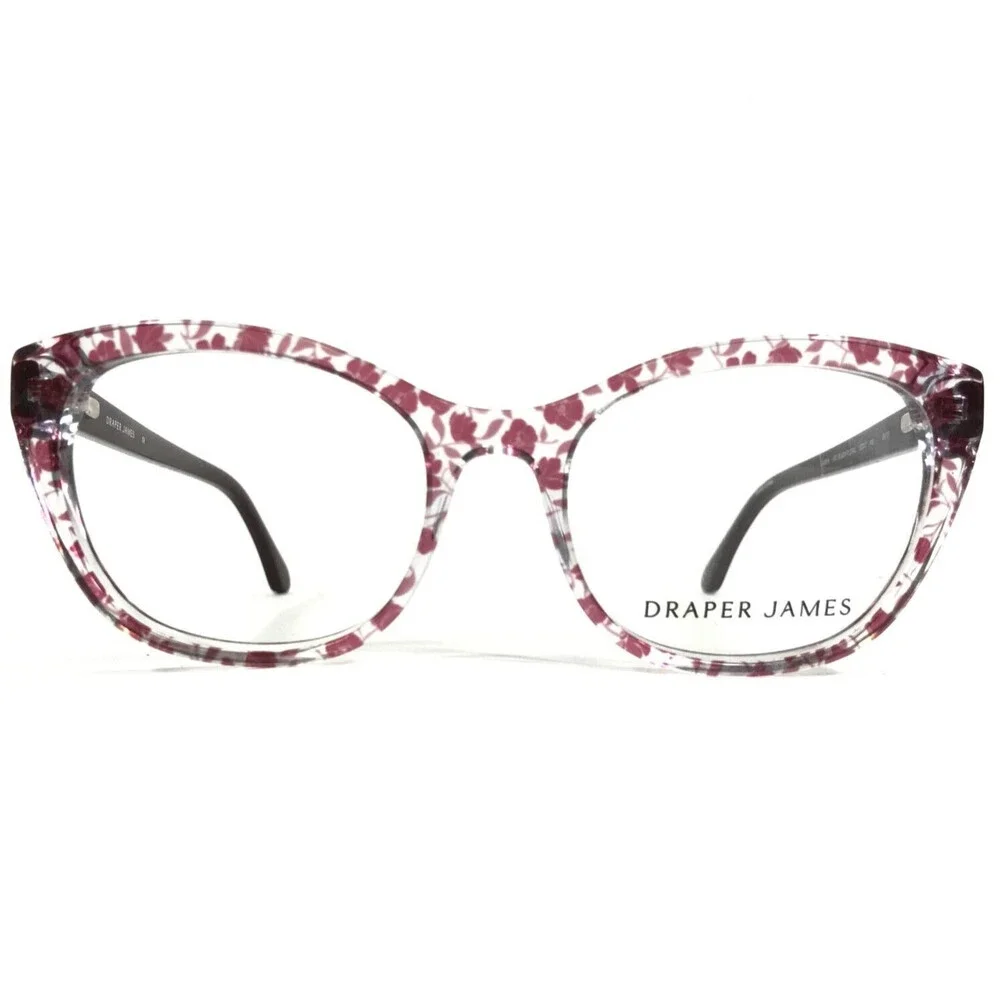 Draper James Eyeglasses Frames DJ5014 651 BLUSH FLORAL Red Clear 52-17-140